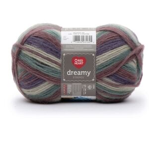 Red Heart Dreamy Stripes Yarn, Color Mountain Top, 4 skiens x 180g/6.3oz each